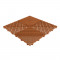 Vorzeltteppich Klickfliese mit offene Rippen Rund 18 mm terracotta